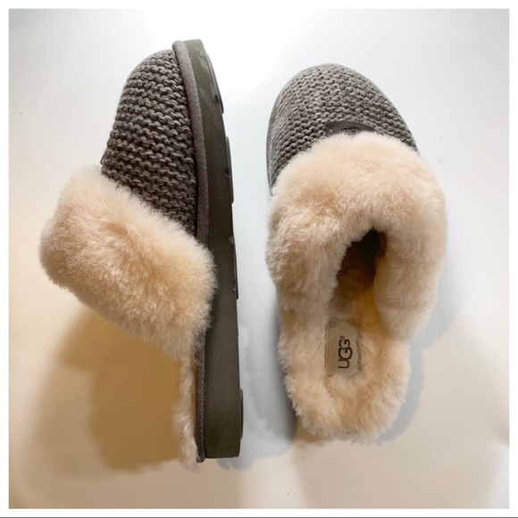 UGG Shoes - UGG | Gray Knit Slides Size 8  Never Used